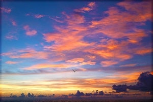 Red sunrise